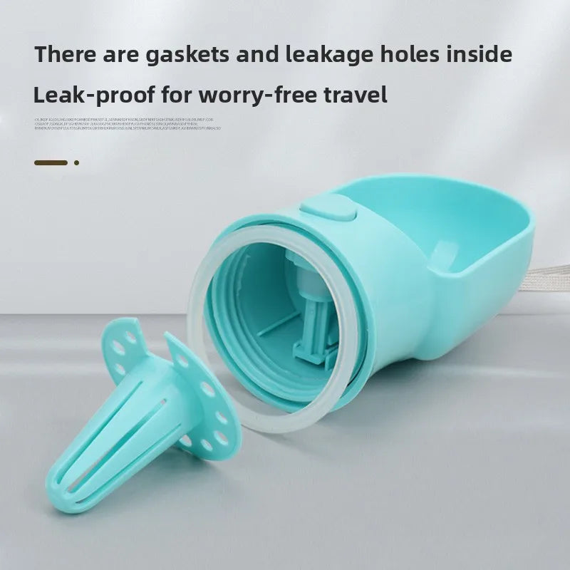 Pet Supplies Plastic Dog Cat Water Bottle & Food Storage Container Portable Outdoor Travel Cup