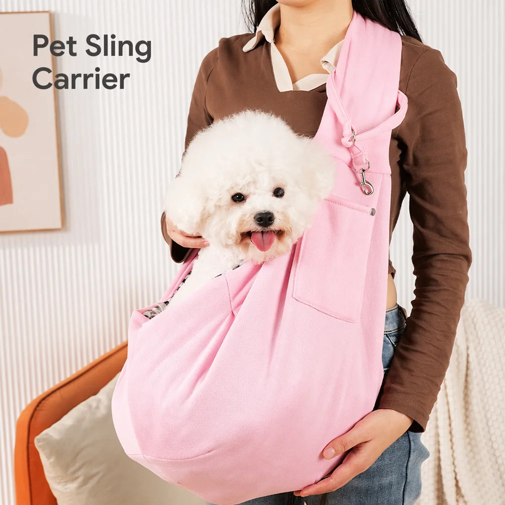 In-stock Breathable Nylon Pet Carrier for Small Dogs & Cats Under 15 Lbs Backpack-Style Bag with Phone Pocket for Outings