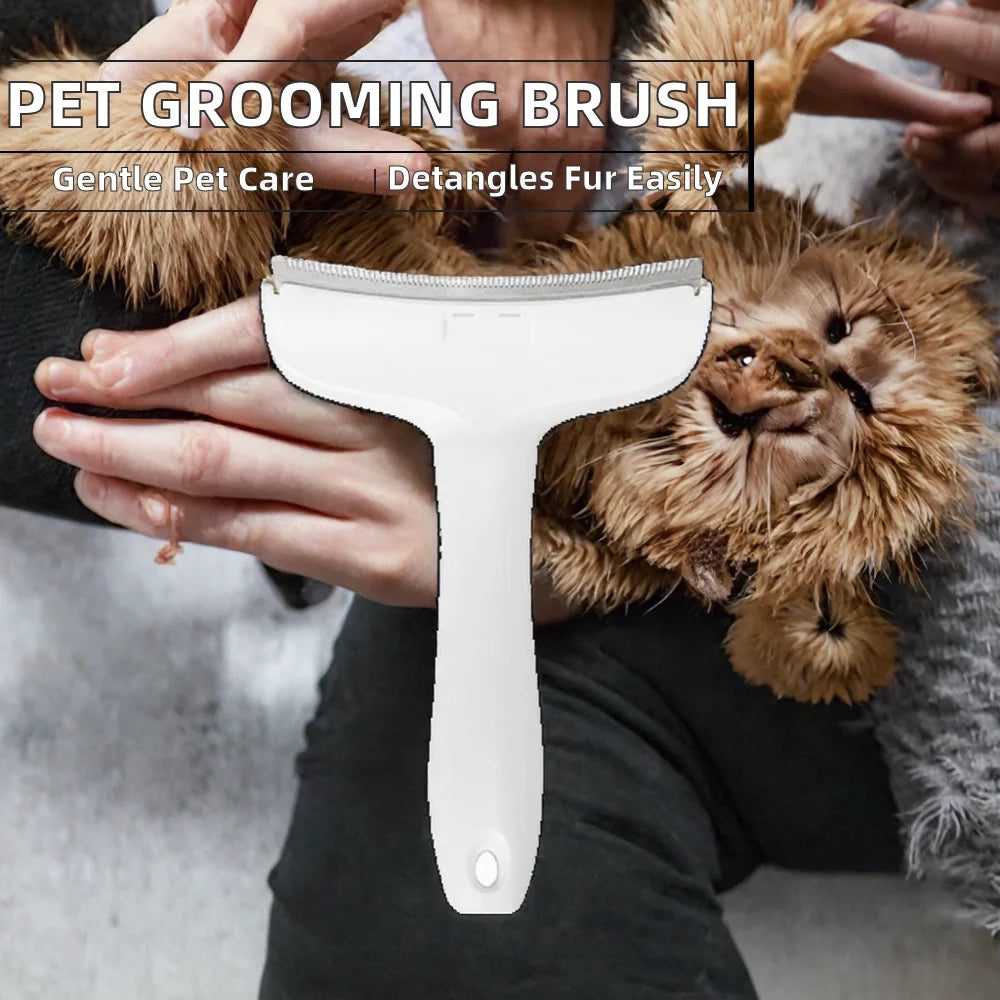 Plastic Eco-Friendly Safe Simple Convenient Pet Grooming Cat Comb Shedding Brush for Detangling Thinning Removing Loose Fur