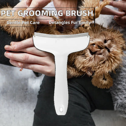 Plastic Eco-Friendly Safe Simple Convenient Pet Grooming Cat Comb Shedding Brush for Detangling Thinning Removing Loose Fur