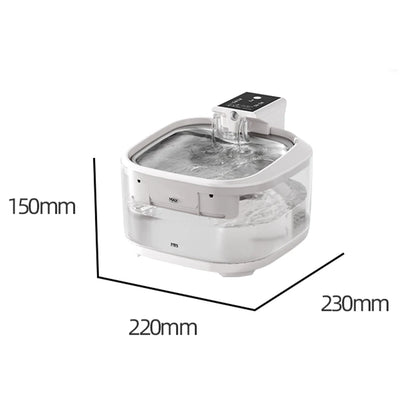 4.5L Durable Transparent Pet Water Dispenser Smart Cat Dog Water Fountain IPX6 Waterproof Wireless Rechargeable 3 Modes for Pets