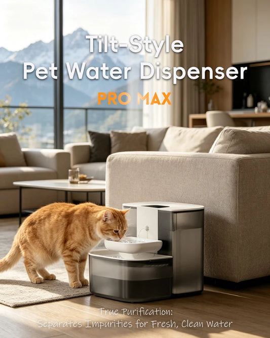 Long Standby Wireless Pet Water Fountain,Heating,Anti Black Chin,Clean&Dirty Separation,Detachable Cat Dog Drinking Bowl