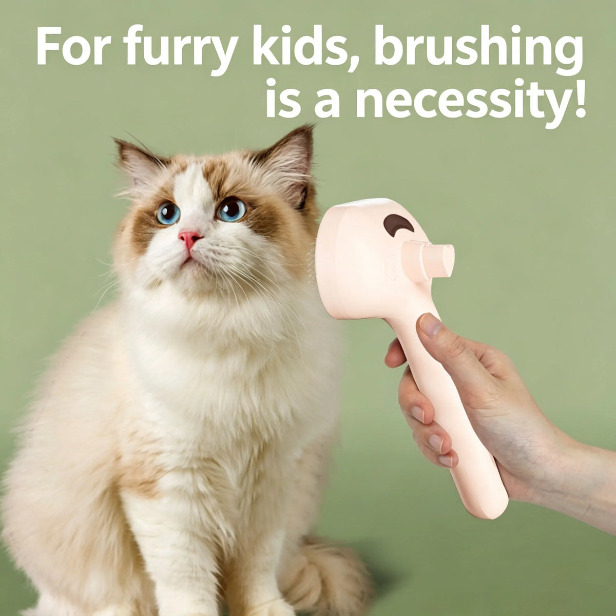 Modern Stocked ABS Cat & Dog Pet Hair Comb Spray Self-Cleaning Press Push