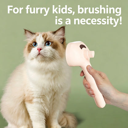 Modern Stocked ABS Cat & Dog Pet Hair Comb Spray Self-Cleaning Press Push