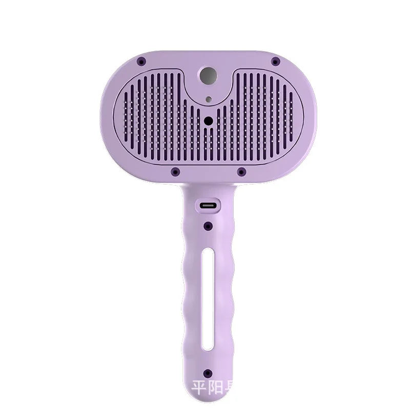 Modern Stocked ABS Cat & Dog Pet Hair Comb Spray Self-Cleaning Press Push