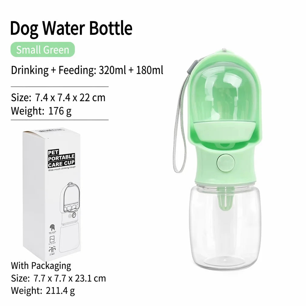 Pet Supplies Plastic Dog Cat Water Bottle & Food Storage Container Portable Outdoor Travel Cup