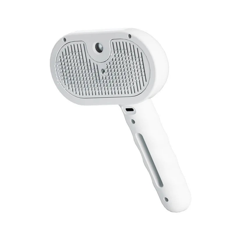 Modern Stocked ABS Cat & Dog Pet Hair Comb Spray Self-Cleaning Press Push