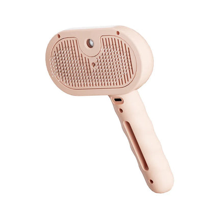 Modern Stocked ABS Cat & Dog Pet Hair Comb Spray Self-Cleaning Press Push