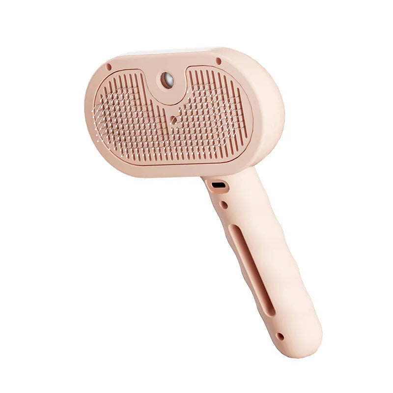 Modern Stocked ABS Cat & Dog Pet Hair Comb Spray Self-Cleaning Press Push