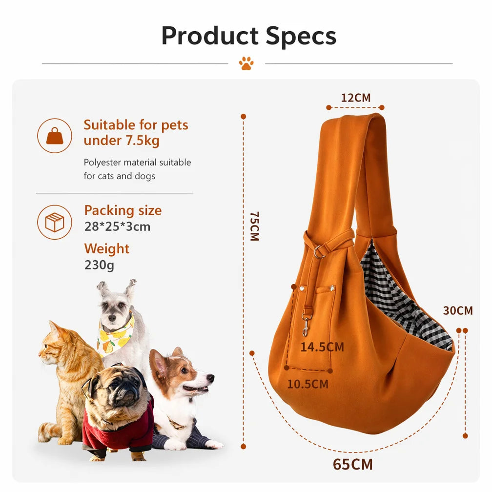 In-stock Breathable Nylon Pet Carrier for Small Dogs & Cats Under 15 Lbs Backpack-Style Bag with Phone Pocket for Outings