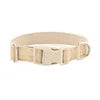 Luxury Cotton Velvet Adjustable Pet Collar Plaid Print Lightweight Dog Collar with High-quality Plastic Buckle