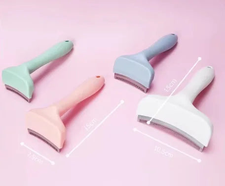 Plastic Eco-Friendly Safe Simple Convenient Pet Grooming Cat Comb Shedding Brush for Detangling Thinning Removing Loose Fur