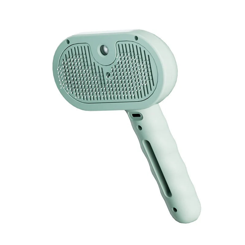 Modern Stocked ABS Cat & Dog Pet Hair Comb Spray Self-Cleaning Press Push