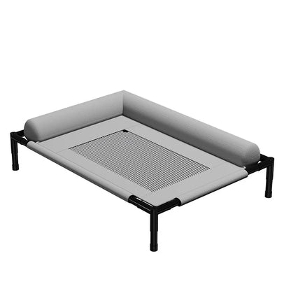 Pet Cot Bed Folding All-Season Universal Dogs Cats Breathable Cool Summer Removable Washable Elevated Iron-Frame Kennel